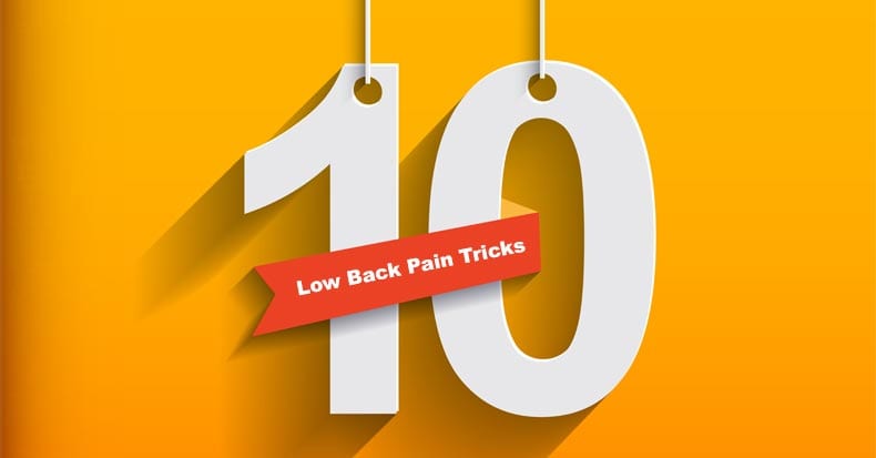 10 Tricks to Manage Low Back Pain