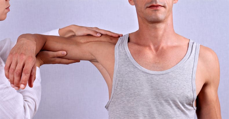 Shoulder treatment male